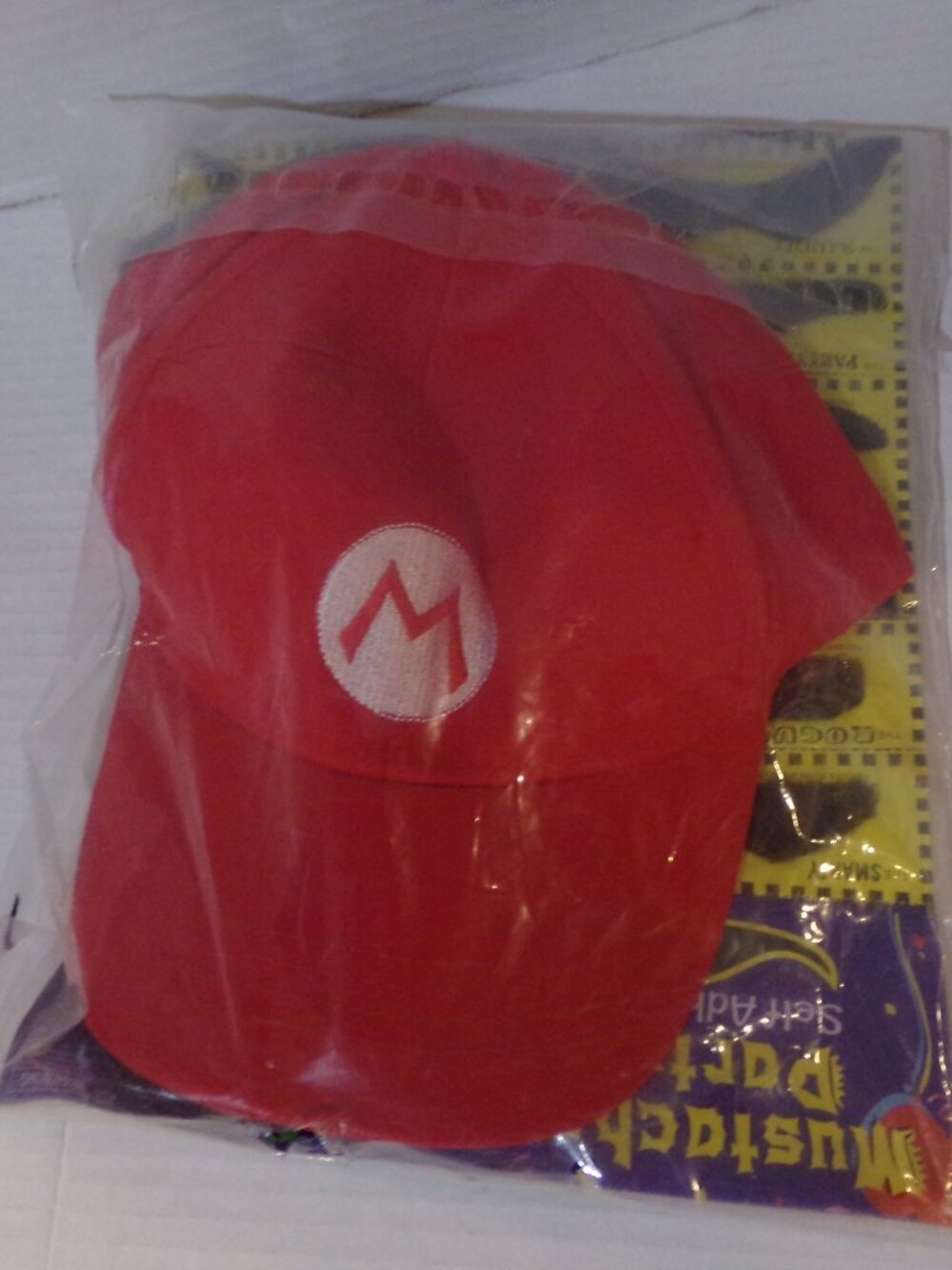Kids Pretend Make Believe Mario Luigi Dress up Halloween Costume Hats Mustaches
